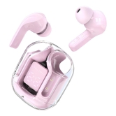 VEhop Ultrapods Bluetooth True Wireless (TWS) In Ear 30 Hours Playback Low Latency,Powerfull bass IPX4(Splash & Sweat Proof) Pink