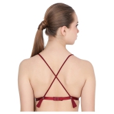 TCG Cotton Convertable Bra - Maroon Single - 34