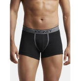 Jockey 8009 Men Super Combed Cotton Rib Solid Boxer Brief - Black/Charcoal Mel/Grey Mel (Pack of 3) - None