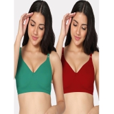 IN CARE LINGERIE - Multicolor Cotton Non Padded Women's T-Shirt Bra ( Pack of 2 ) - None