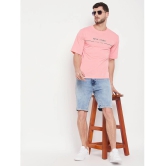 AUSTIZ - Peach Cotton Blend Regular Fit Mens T-Shirt ( Pack of 1 ) - None