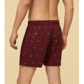 Savanna Cotton Boxers Hornbill Maroon L