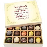 Home made Box of chocolates with a heartfelt message for your best friend