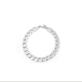 Villain Rhodium Plated Silver Bracelet