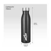 Milton - BREEZE 750,METALLIC BLACK Black Water Bottle 730 mL ( Set of 1 ) - Black