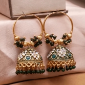 Premium Bridal Wedding Traditional Pearl Jhumkas/Jhumka/Jhumki Earring For Girls Alloy Jhumki Earring