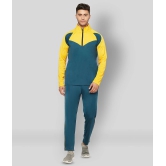 Glito - Teal Polyester Regular Fit Colorblock Mens Sports Tracksuit ( Pack of 1 ) - XXL