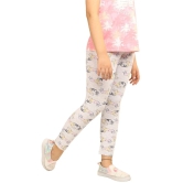 Ariel - Beige Cotton Girls Leggings ( Pack of 2 ) - None