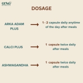 Arka Botanicals Mens Wellness Kit | Ashwagandha for Stress Support, Calci Plus for Bone Strength & Adam Plus for Hormonal Balance | Comprehensive Health Supplement Combo Pack for Men