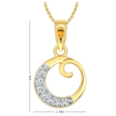 Vighnaharta Golden O Design Pendant