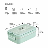 DUBBLIN LUNCH BOX BENTO 2  by Mahavir Home Store