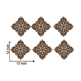 Decor Villa Mesmerising motif Vinyl Brown Wall Stickers