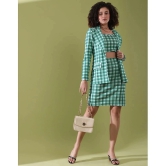 Selvia Turquoise Checks 3 Piece Set - None