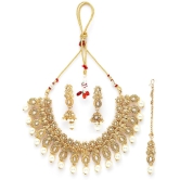 Sukkhi Gold Alloy Necklace Set ( Pack of 1 ) - Gold