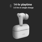 Noise Buds VS102 with 50 Hrs Playtime, 11mm Driver, IPX5 and Unique Flybird Design Bluetooth Headset Pearl White