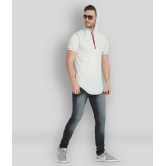 Glito - Off-White Cotton Blend Regular Fit Mens T-Shirt ( Pack of 1 ) - None