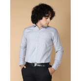 Supersquad Cotton Blend Regular Fit Full Sleeves Mens Formal Shirt - Grey ( Pack of 1 ) - None