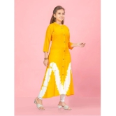 Aarika Yellow Rayon Girls Kurti ( Pack of 1 ) - None