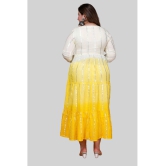 miravan - Yellow Cotton Women's Anarkali Kurti ( Pack of 1 ) - None