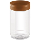 Milton Stack IT 2300 Plastic Storage Jar, 1 Piece, 2.19 Litres, Brown | Air Tight | Storage Jar | Kitchen Organiser | BPA Free | Stackable | Modular | Food Grade | Multipurpose Jar - Brown