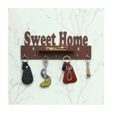 JaipurCrafts Brown Wood Key Holder - Pack of 1