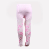 Barbie Printed Knitted Tights For Baby Girls - Baby Pink Baby Pink 2-4 Years