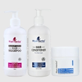 Hair Growth Minimizing Cream, Dandruff Control Shampoo & Hair Conditioner Combo