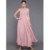 Antaran Silk Embellished Ankle Length Womens Gown - Rose Gold ( Pack of 1 ) - None