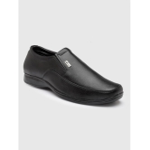 Action Black Mens Slip On Formal Shoes - None