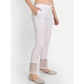 Women White Cigarette Trouser