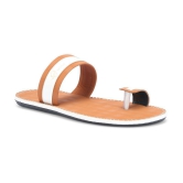 Emosis Tan Flip Flops - None