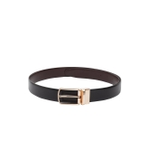 Men''s Vegan Leather Reversible Belt-40 / VEGAN PU / Black