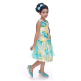 Zadums Girls  A-Line Frock,Green - 3-4 Years