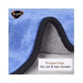 INGENS Combo of Car and Carpet Cleaning Brush and Microfiber Cleaning Cloths,40x40cms 600GSM Highly Absorbent, Lint and Streak Free,Wash Cloth for Car, Window(Pack of 1 Cloth and 1 Brush)