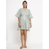 KIPEK - White Cotton Womens Nightwear Kaftan ( Pack of 1 ) - None