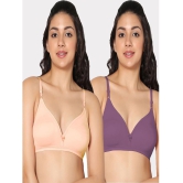 IN CARE LINGERIE - Multicolor Cotton Non Padded Women's T-Shirt Bra ( Pack of 2 ) - None