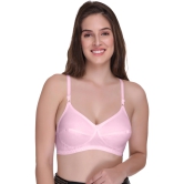 Sona C-108 Women Cotton Fabric Full coverage Non padded Non wired Pink Cotton Bra-42 / B / Pink