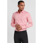 Men Pink Super Slim Fit Formal Full Sleeves Formal Shirt