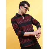 Ketch Cotton Blend Regular Fit Striped Full Sleeves Mens Casual Shirt - Red ( Pack of 1 ) - None