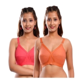 Elina Cotton Everyday Bra - Multi Color Pack of 2 - 42C