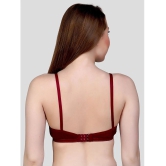 TCG Pack of 1 Cotton Blend Non Padded Womens Push Up Bra ( Maroon ) - None