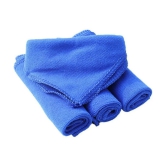 HOMETALES - Blue 250 GSM Microfiber Cloth For Automobile ( Pack of 4 )