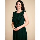 Glomee - Green Polyester Womens Fit & Flare Dress ( Pack of 1 ) - None