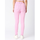 CEFALU - Pink Denim Skinny Fit Womens Jeans ( Pack of 1 ) - None