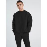 Solid Black Cozy Cut Co-Ords-S / Black