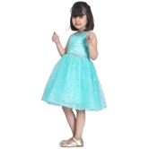 Toy Balloon Kids Green Net Girls Fit And Flare Dress ( Pack of 1 ) - None