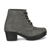 Ishransh - Gray Women''s Ankle Length Boots - None