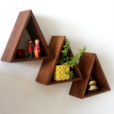 Triangular Wal Shelf (Set of 3)