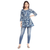 MANMAYEE  Women's Cotton Floral Print Top | Latest Trendy Short Tunic Tops