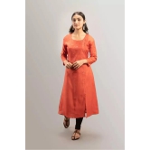 Tisser Cotton Silk Kurti With Hand Embroidery